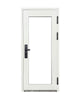 Puerta de Seguridad Multipunto con Vidrio | Aleación de Zinc | 0.97 x 2.15 m | Diseño Moderno I Blanco Mate