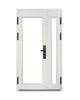 Puerta de Seguridad Multipunto con Vidrio | Aleación de Zinc | 1.20 x 2.15 m | Diseño Moderno I Blanco Mate