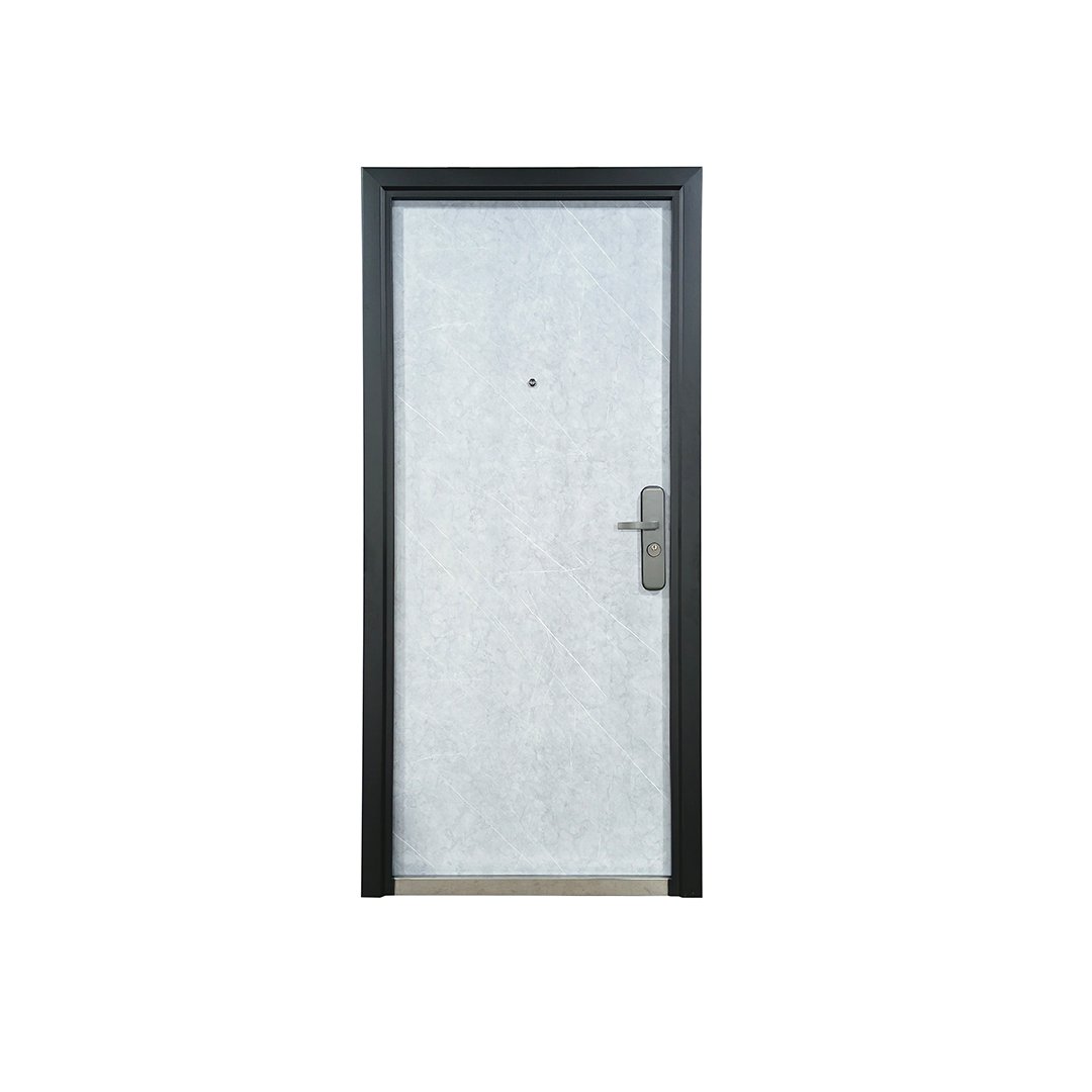 PUERTA DE SEGURIDAD MULTIPUNTOS - 97CM X 215CM X 7CM - GRIS MARMOLEADO