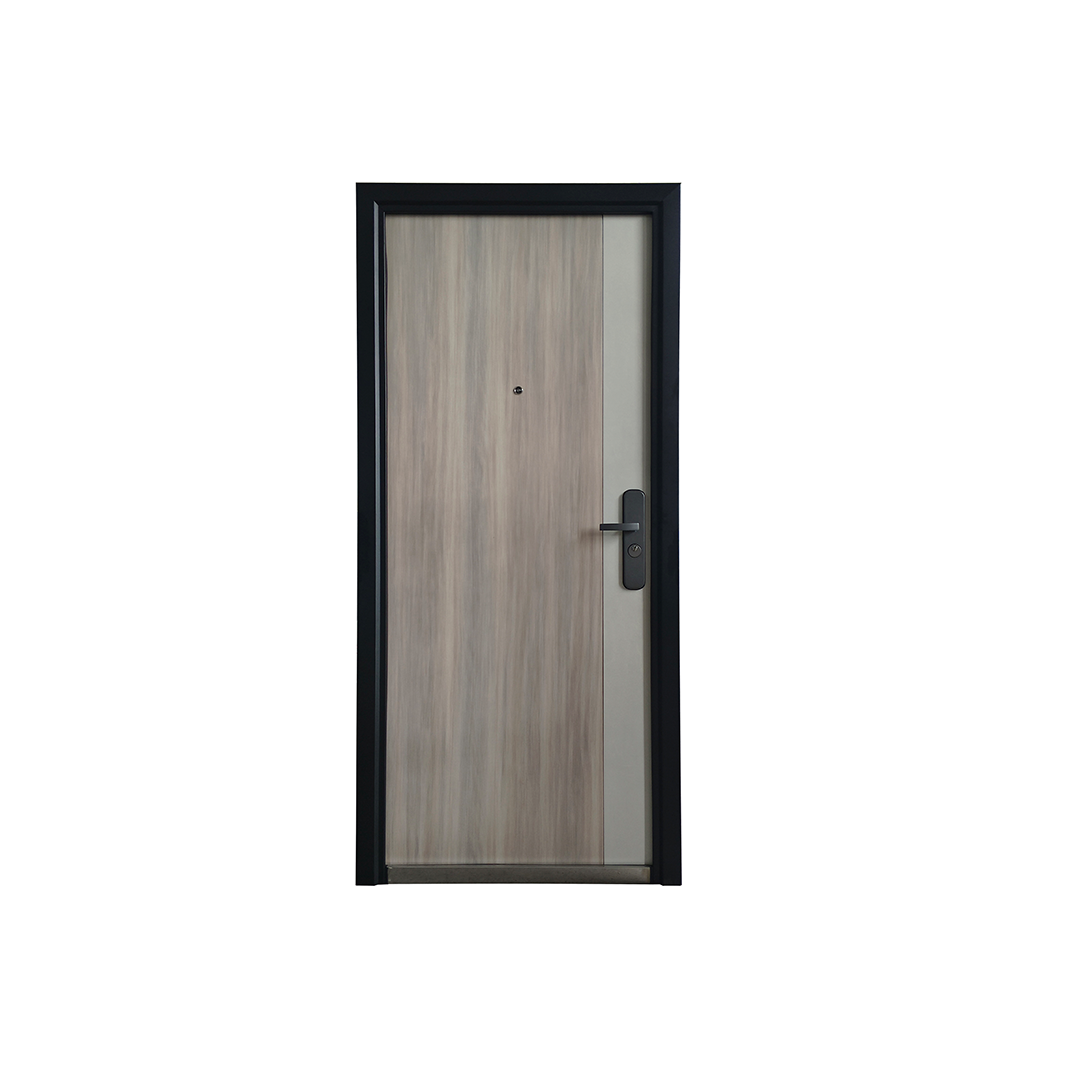 PUERTA DE SEGURIDAD MULTIPUNTOS - 97CM X 215CM X 7CM - CEDRO / CREMA