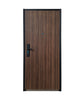 PUERTA DE SEGURIDAD MULTIPUNTOS - 97CM X 215CM X 70MM - NOGAL OSCURO
