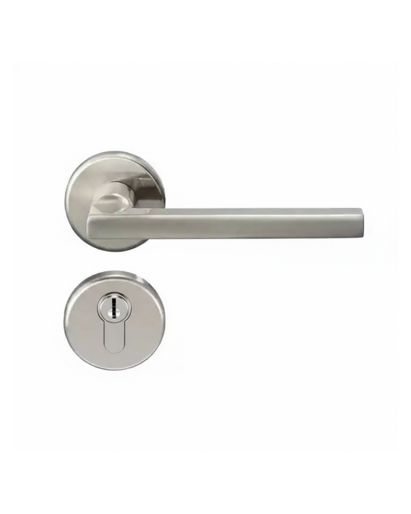 CERRADURA MODERNA PLATEADA Y COBRE – ALUMINIO Y COBRE RESISTENTE