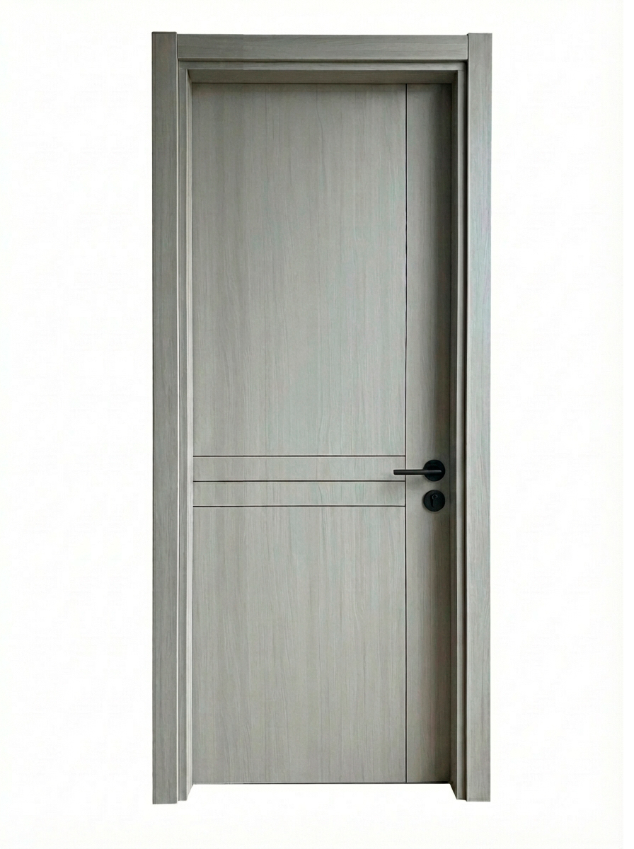 PUERTA DE INTERIOR - WPC - GRIS CENIZA CLARA - ALTURA 2.40M