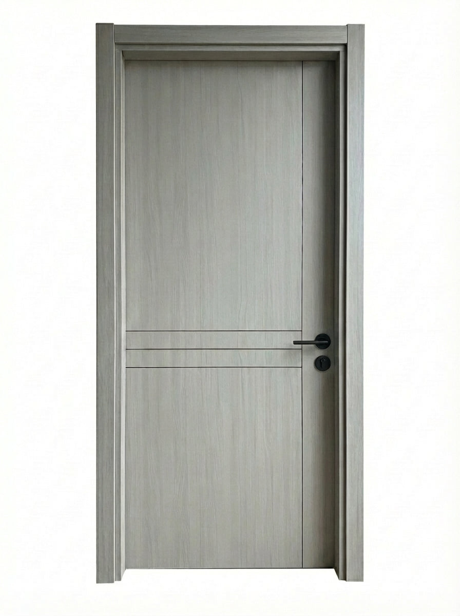 PUERTA DE INTERIOR - WPC - GRIS CENIZA CLARA - ALTURA 2.40M