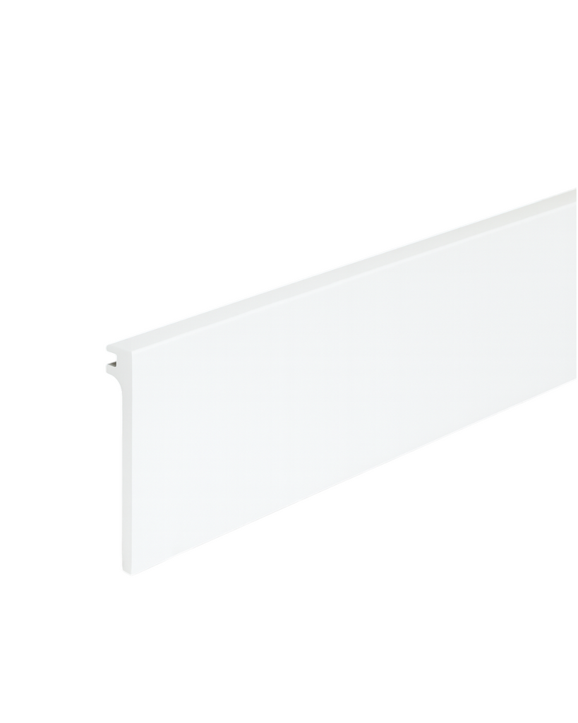 CUBRE ZOCALO - PS - 8.0CM*2.4M - BLANCO MATE