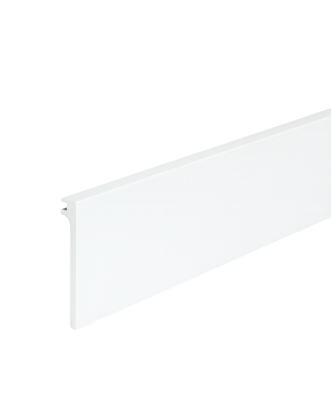 CUBRE ZOCALO - PS - 8.0CM*2.4M - BLANCO MATE