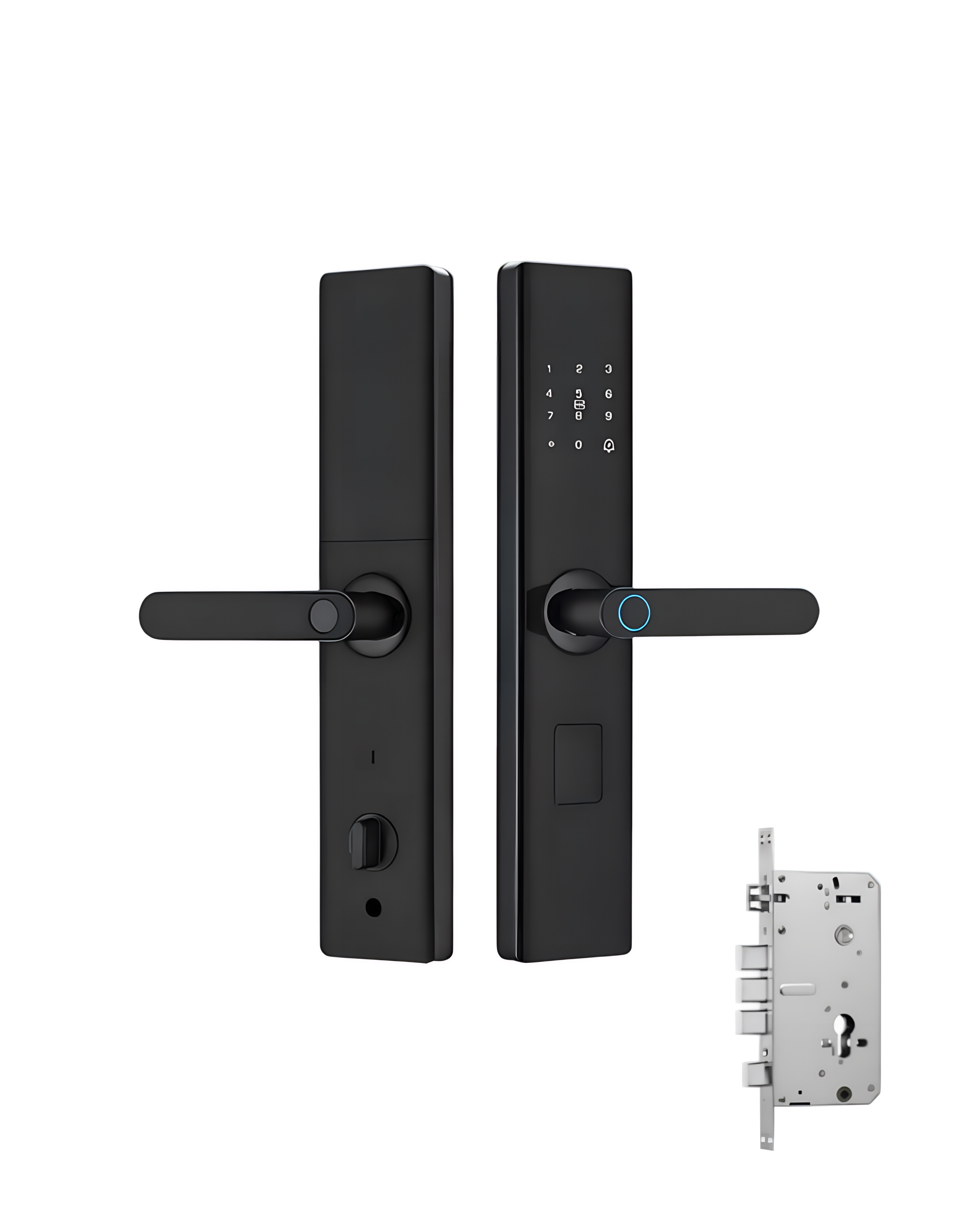 CERRADURA INTELIGENTE MULTIPUNTO CON HUELLA DIGITAL + CÓDIGO + TARJETA IC + LLAVE – SEGURIDAD PREMIUM OS566F