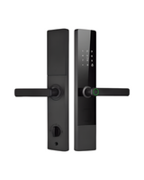 CERRADURA INTELIGENTE - PUERTAS MULTIPUNTOS DE SEGURIDAD - TUYA APP - NEGRO - OS574TYF-6068