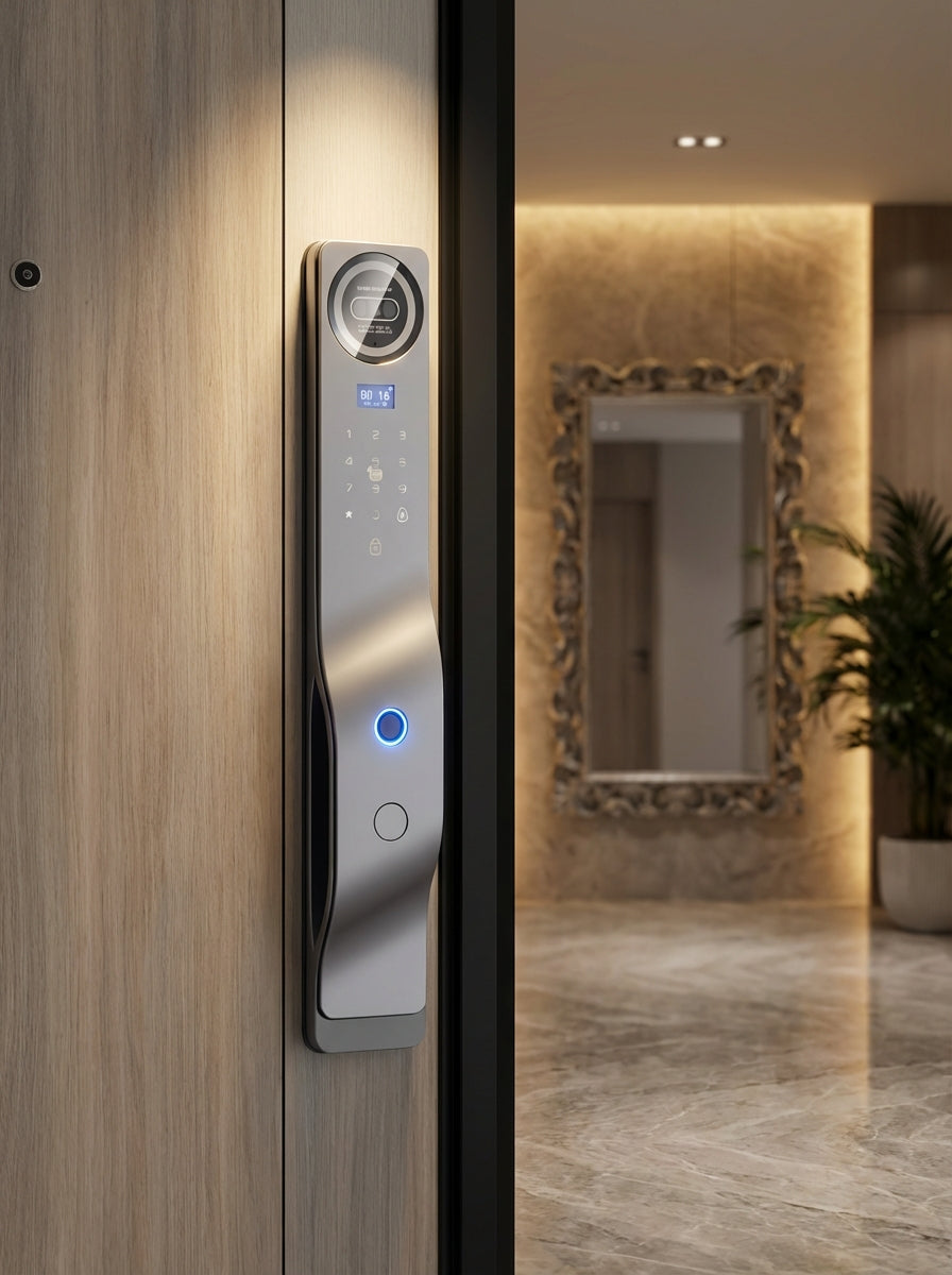 CERRADURA ELECTRÓNICA PREMIUM CON VOZ EN ESPAÑOL + WIFI + ACCESO INTELIGENTE – OS842TYFA