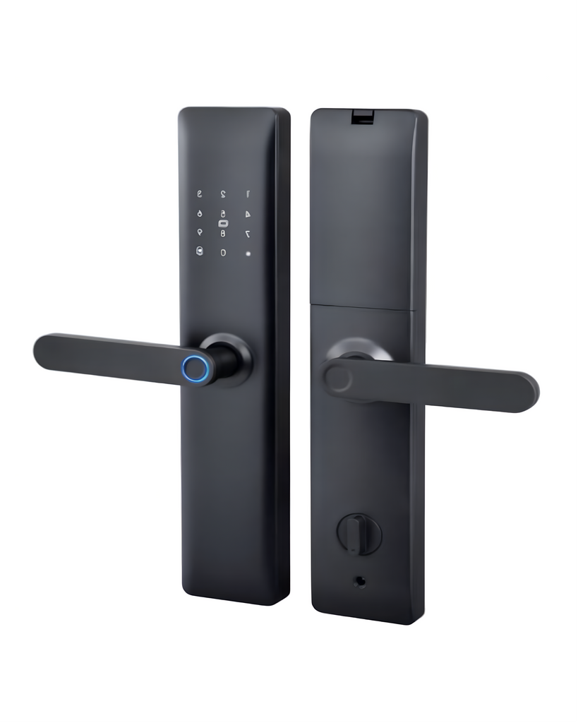 CERRADURA INTELIGENTE - PUERTAS MULTIPUNTOS DE SEGURIDAD - TUYA APP - NEGRO - OS851TYF-6068