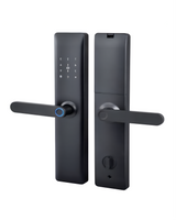 CERRADURA INTELIGENTE - PUERTAS MULTIPUNTOS DE SEGURIDAD - TUYA APP - NEGRO - OS851TYF-6068