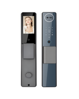 CERRADURA INTELIGENTE - PUERTAS MULTIPUNTOS DE SEGURIDAD - TUYA APP - PANTALLA INTEGRADA - GRIS - OS870TYFA