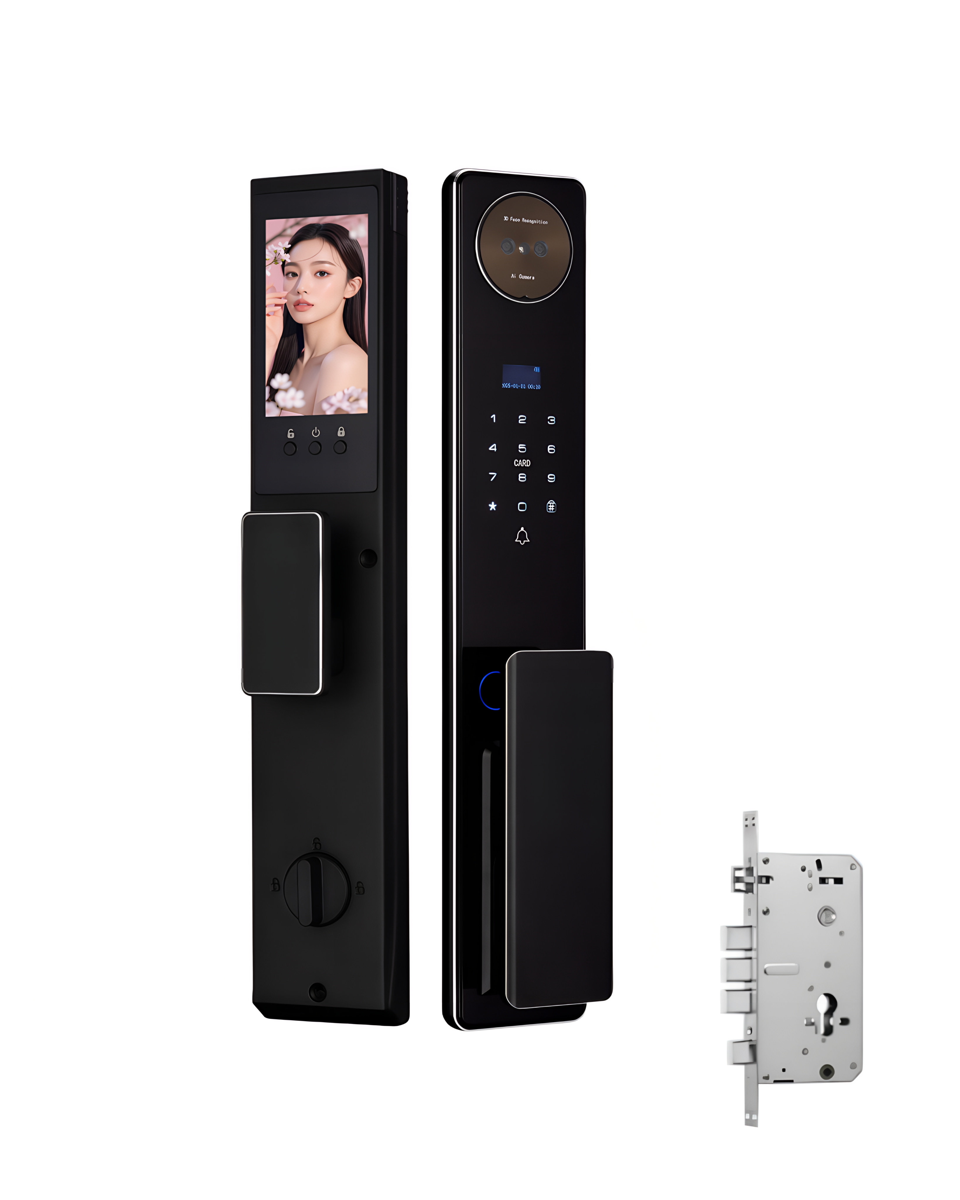 CERRADURA ELECTRÓNICA DE LUJO CON VOZ EN ESPAÑOL + HUELLA + APP TUYA – OS956TYFA