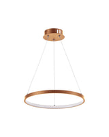 LAMPARA COLGANTE LED BRONCE 25W 3000K - 400*H1500