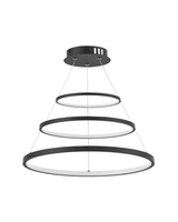 LAMPARA COLGANTE LED NEGRA 169W 30K
