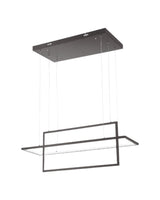 LAMPARA COLGANTE LED NEGRA 78W 3K