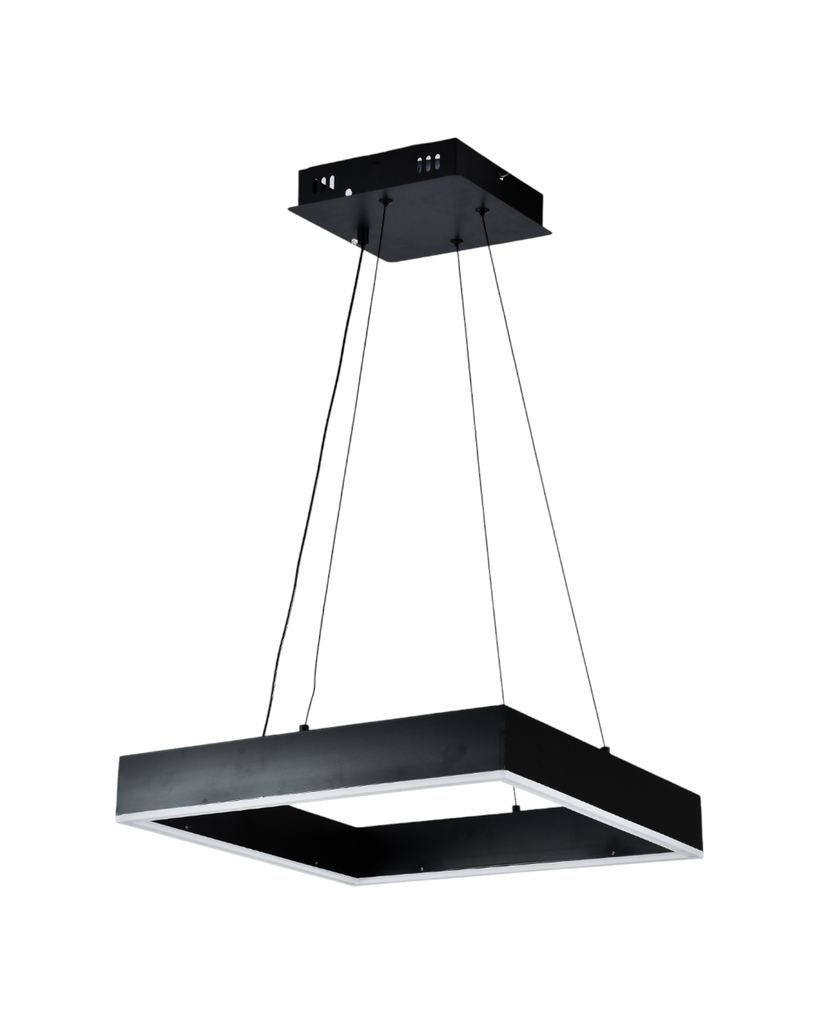 LAMPARA COLGANTE LED NEGRA 3CCT CONTROL