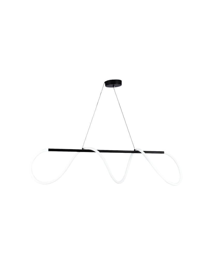 LAMPARA COLGANTE LED NEGRA 3CCT CONT