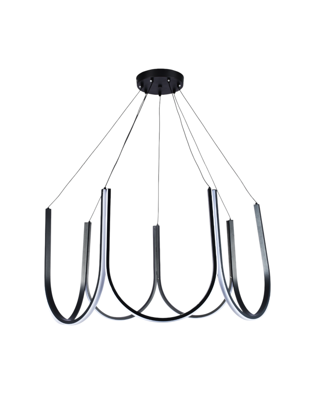 LAMPARA COLGANTE LED NEGRA 3CCT CONTROL