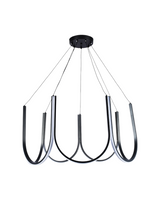 LAMPARA COLGANTE LED NEGRA 3CCT CONTROL