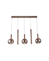 LÁMPARA COLGANTE LED CAFÉ 35W 3000K - TAMAÑO L100×W20×H150 CM - LUZ 3000K (BLANCO CÁLIDO) - 35W