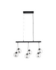 LÁMPARA COLGANTE LED NEGRA 48W 3000K - TAMAÑO 800×200×350 + 1500 MM - LUZ 3000K (BLANCO CÁLIDO) - 48W