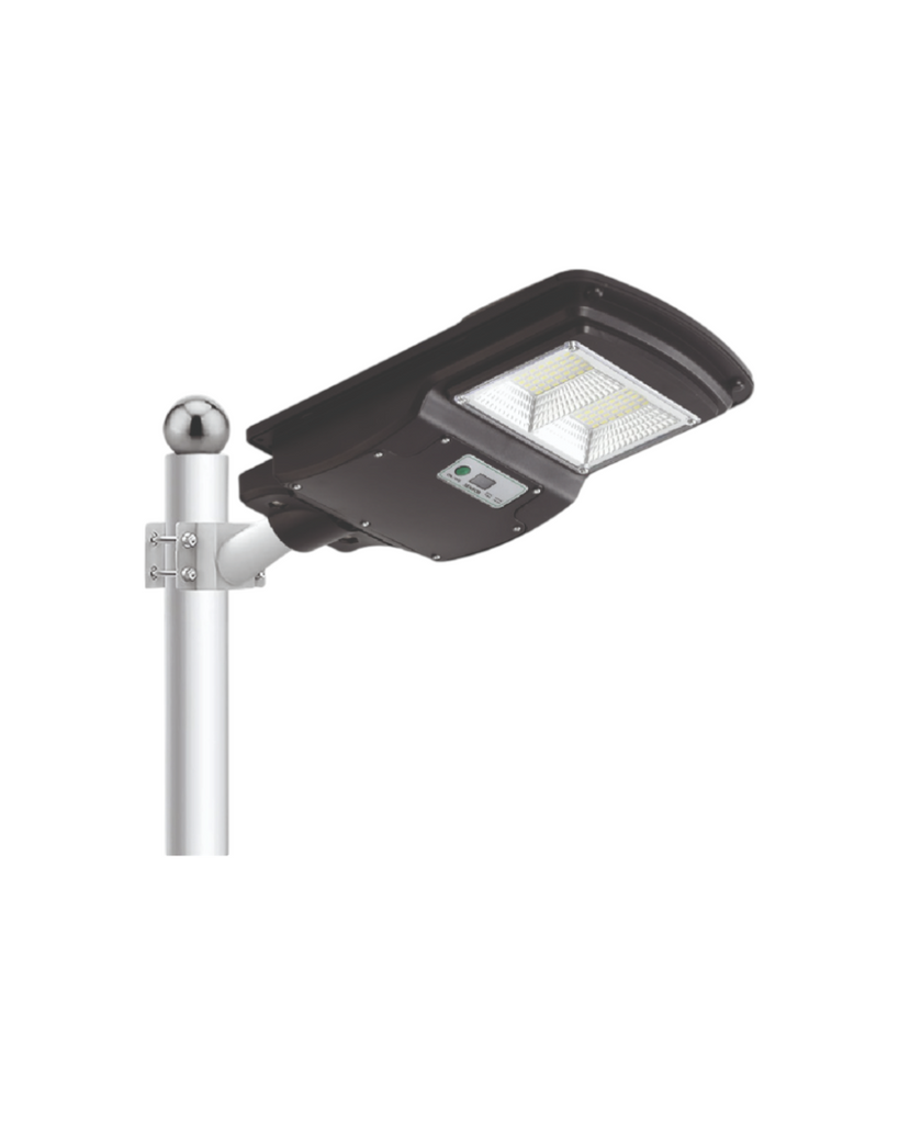 LAMPARA DE CALLE SOLAR LED 30W 6500K - TAMAÑO 380×210×60 MM - LUZ 6500K (BLANCO FRÍO) - 30W