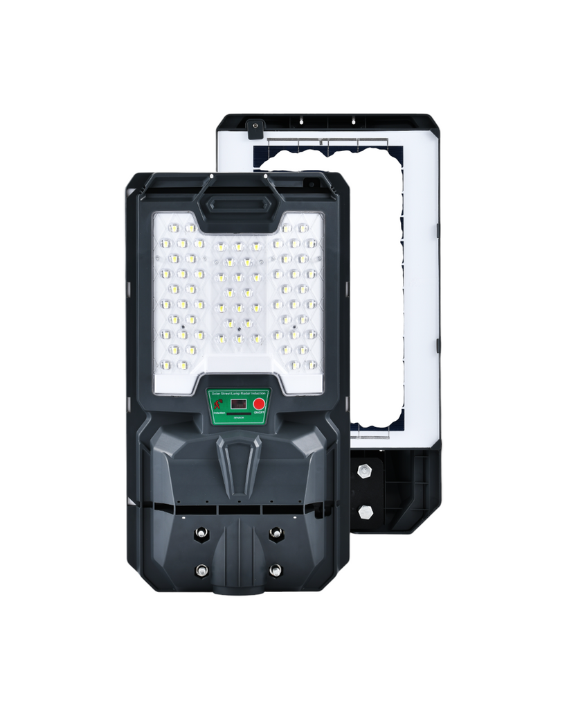 LAMPARA DE CALLE SOLAR LED 100W 6500K - TAMAÑO 439×236×64 MM - LUZ 6500K (BLANCO FRÍO) - 100W