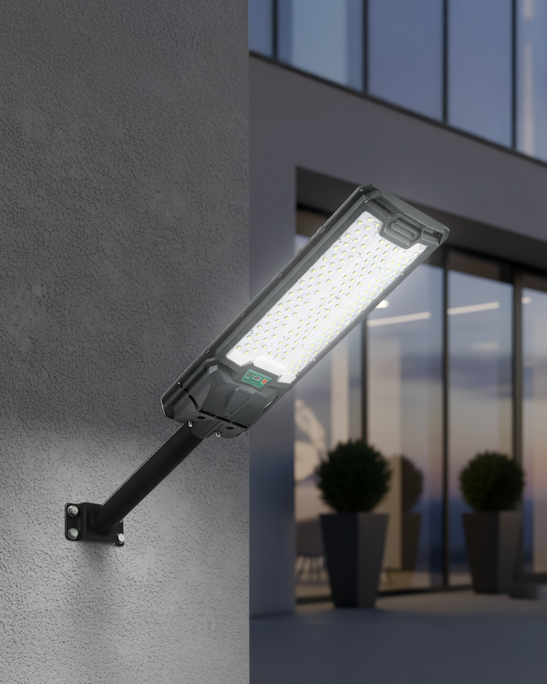 LAMPARA DE CALLE SOLAR LED 300W 6500K - TAMAÑO 689×236×64 MM - LUZ 6500K (BLANCO FRÍO) - 300W