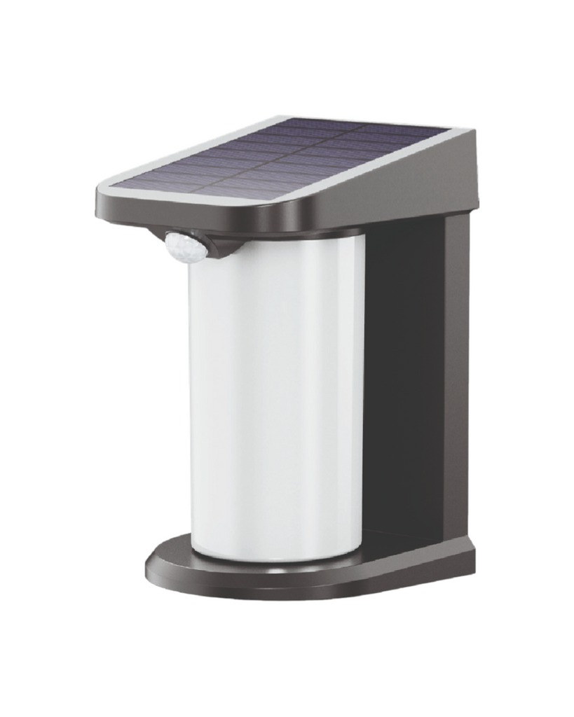 LAMPARA DE PARED SOLAR LED 6W 3000K - TAMAÑO 12.7×10.5×17.9 CM - LUZ 3000K (BLANCO CÁLIDO) - 6W