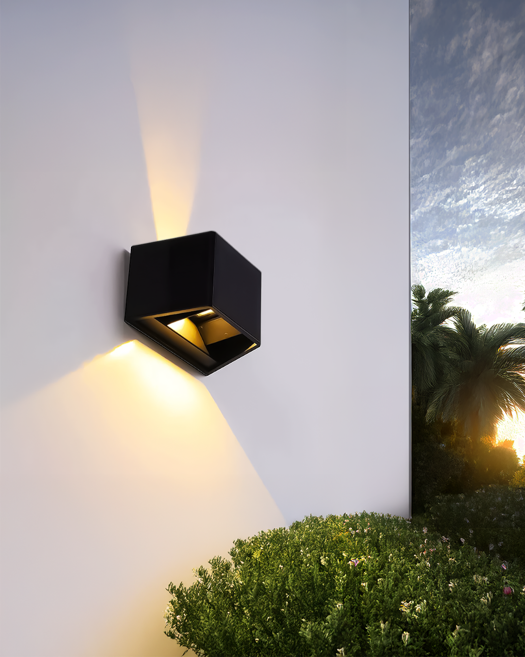 LAMPARA DE PARED SOLAR LED 6W 3CCT - TAMAÑO 155×100×97 MM - LUZ 3CCT AJUSTABLE - 6W