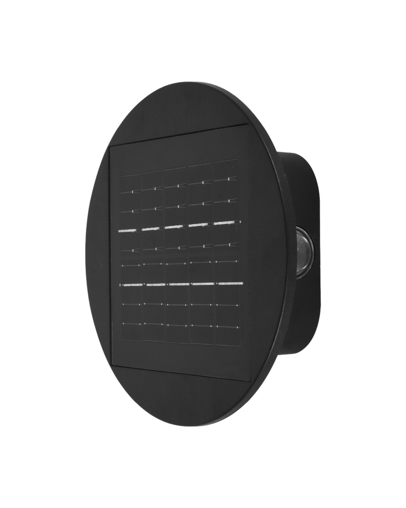 LAMPARA DE PARED SOLAR LED 6W 3CCT - TAMAÑO 185×65×185 MM - LUZ 3CCT AJUSTABLE - 6W