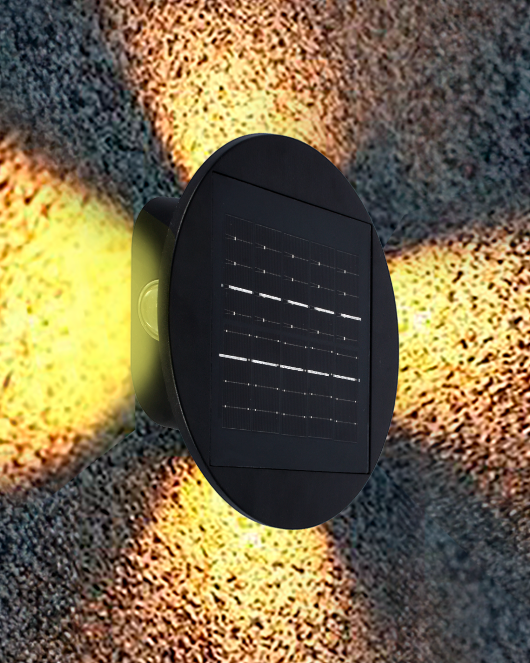 LAMPARA DE PARED SOLAR LED 6W 3CCT - TAMAÑO 185×65×185 MM - LUZ 3CCT AJUSTABLE - 6W