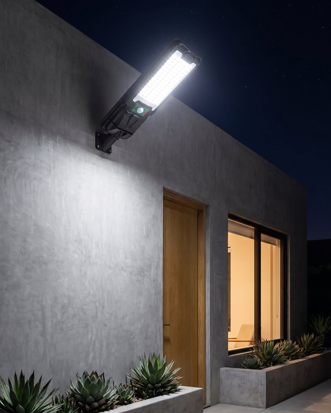 LAMPARA DE CALLE SOLAR LED 60W 6500K - TAMAÑO 357×134×55 MM - LUZ 6500K (BLANCO FRÍO) - 60W