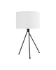 LÁMPARA DE MESA NEGRA 1×E27 - TAMAÑO D40×W36×H55 CM