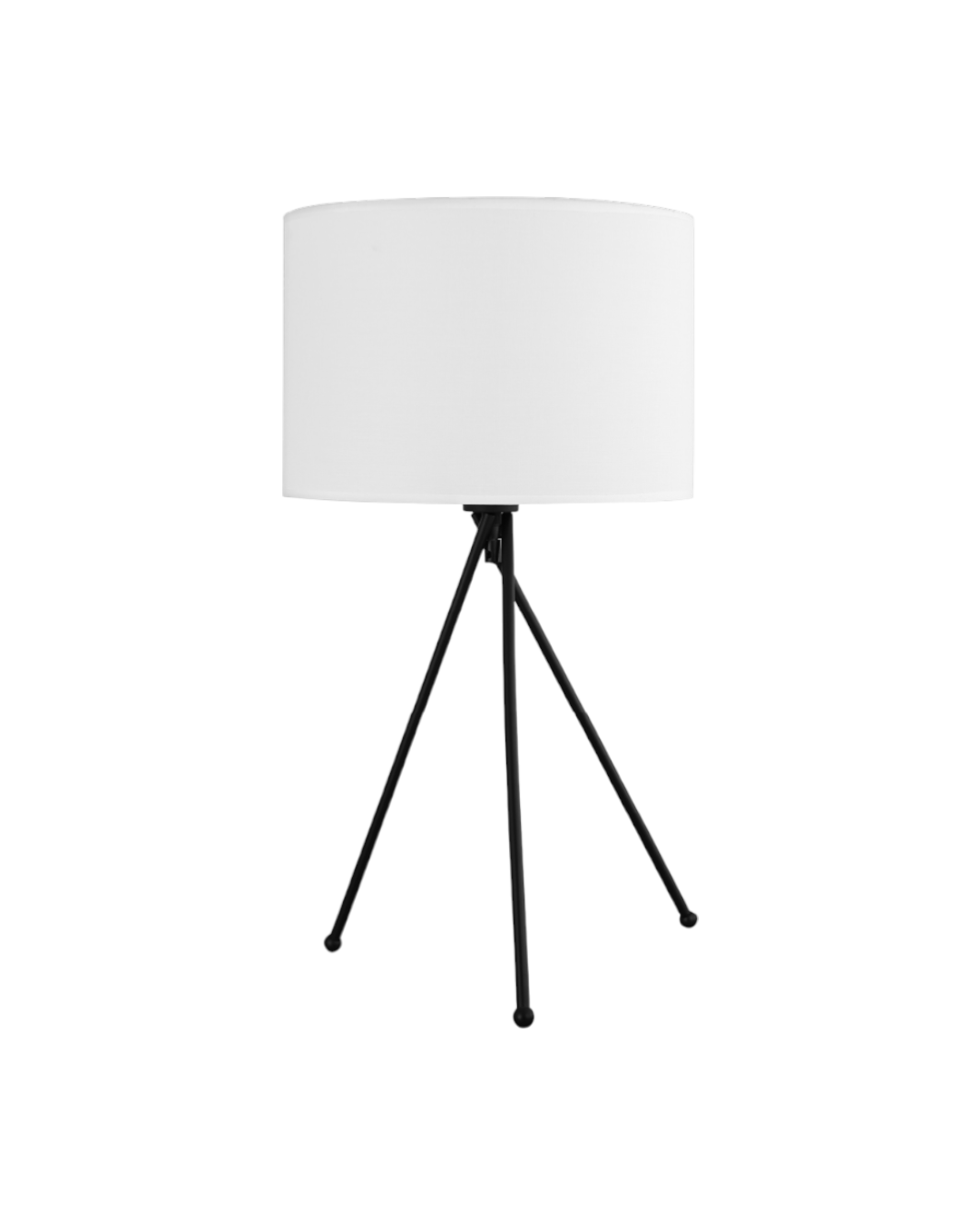 LÁMPARA DE MESA NEGRA 1×E27 - TAMAÑO D40×W36×H55 CM