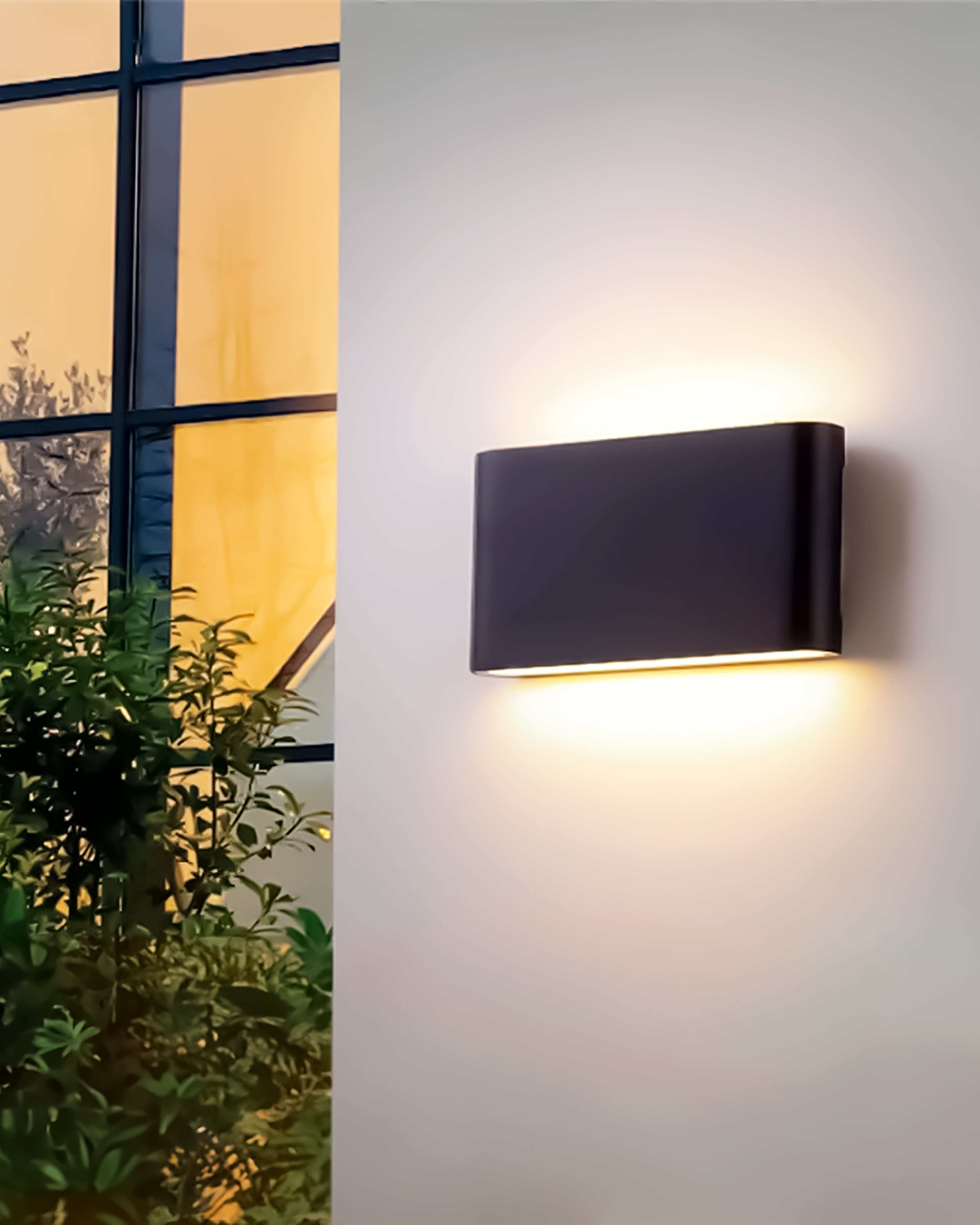 LÁMPARA DE PARED EXTERIOR BLANCA LED 12W 3000K