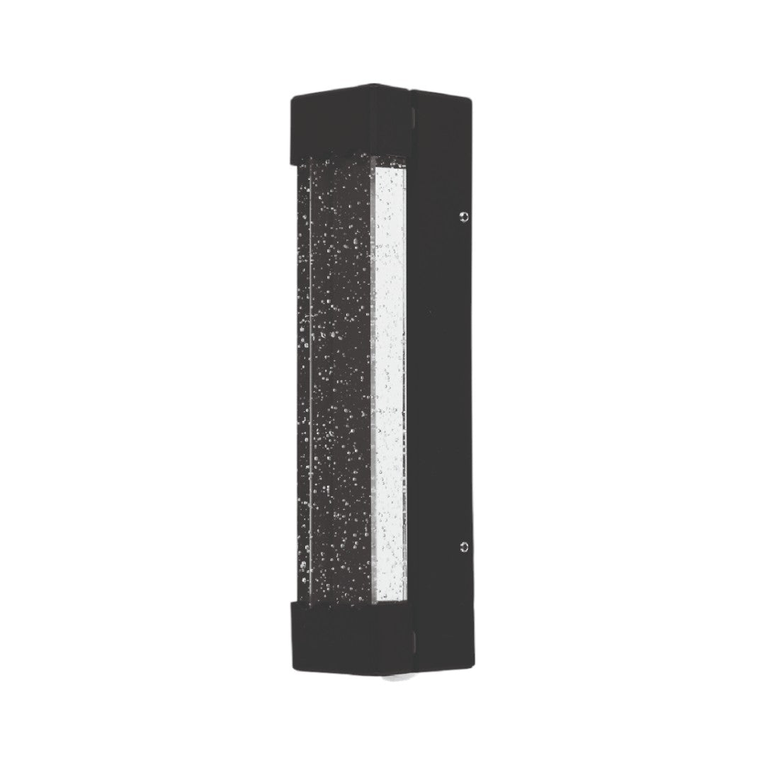 LÁMPARA DE PARED EXTERIOR NEGRA LED 12W 3000K