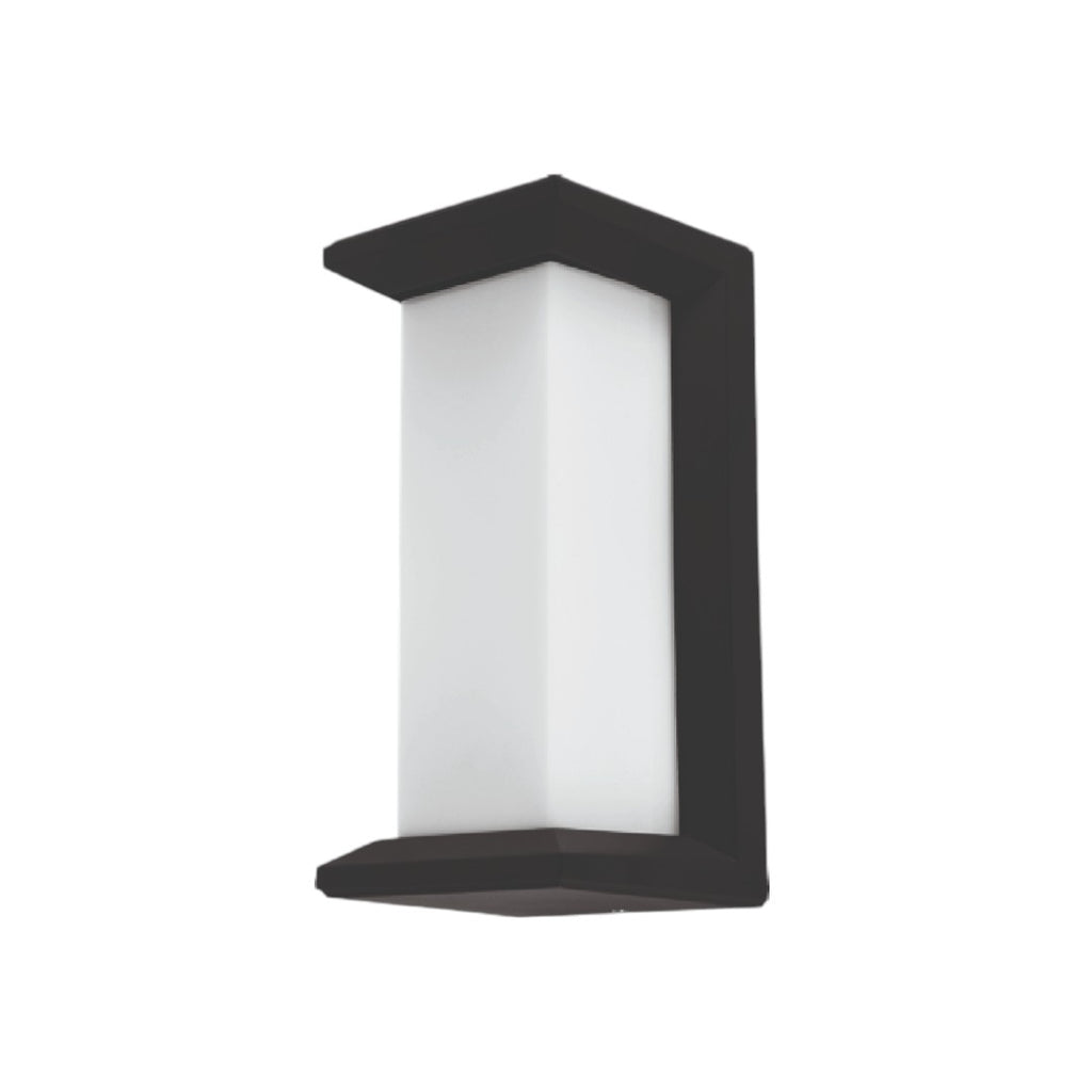 LÁMPARA DE PARED EXTERIOR NEGRA LED 12W 3000K