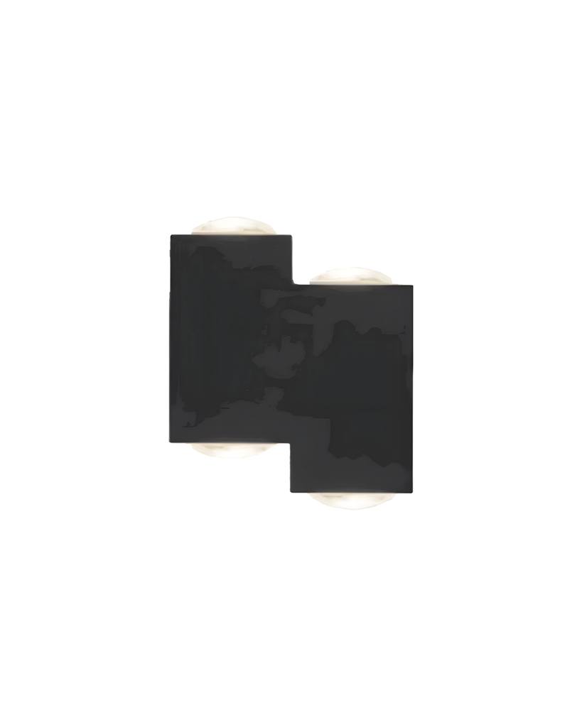 LAMPARA DE PARED EXTERIOR NEGRA LED 4W 30K