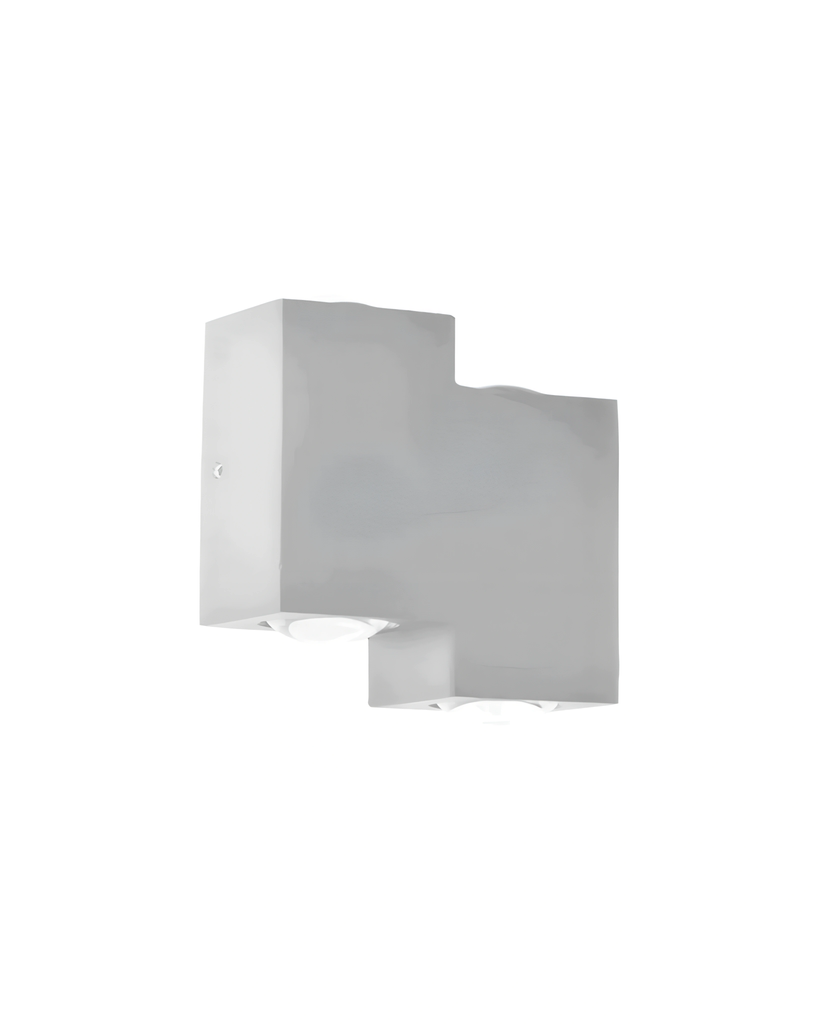 LAMPARA DE PARED EXTERIOR BLANCA LED 12W 30K