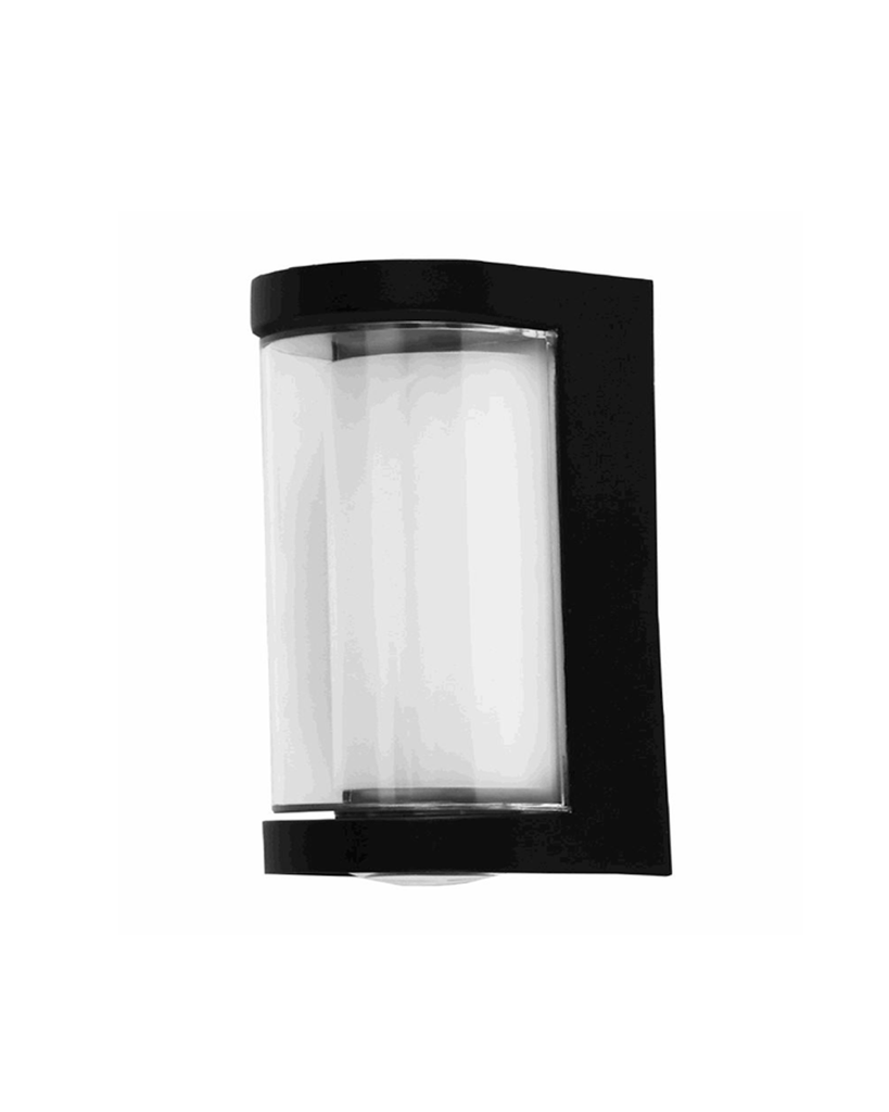 LAMPARA DE PARED EXTERIOR NEGRA LED 12W 30K