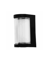 LAMPARA DE PARED EXTERIOR NEGRA LED 12W 30K