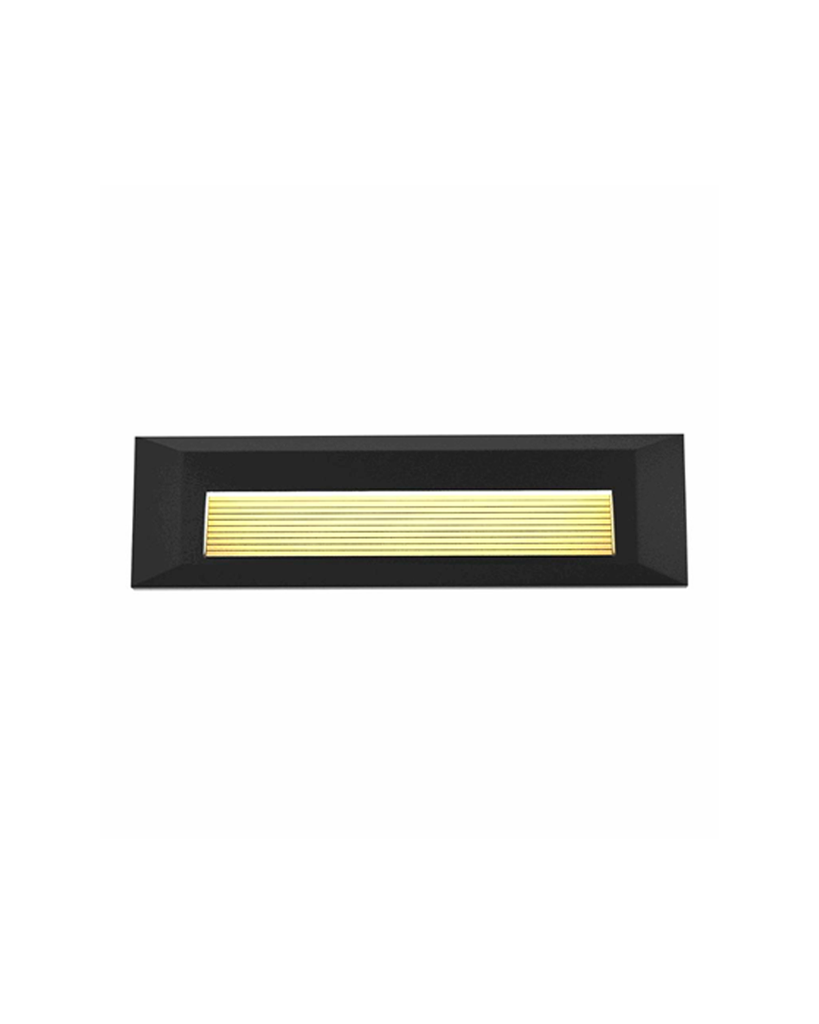 LAMPARA DE PARED EXTERIOR NEGRA LED 3W CCT