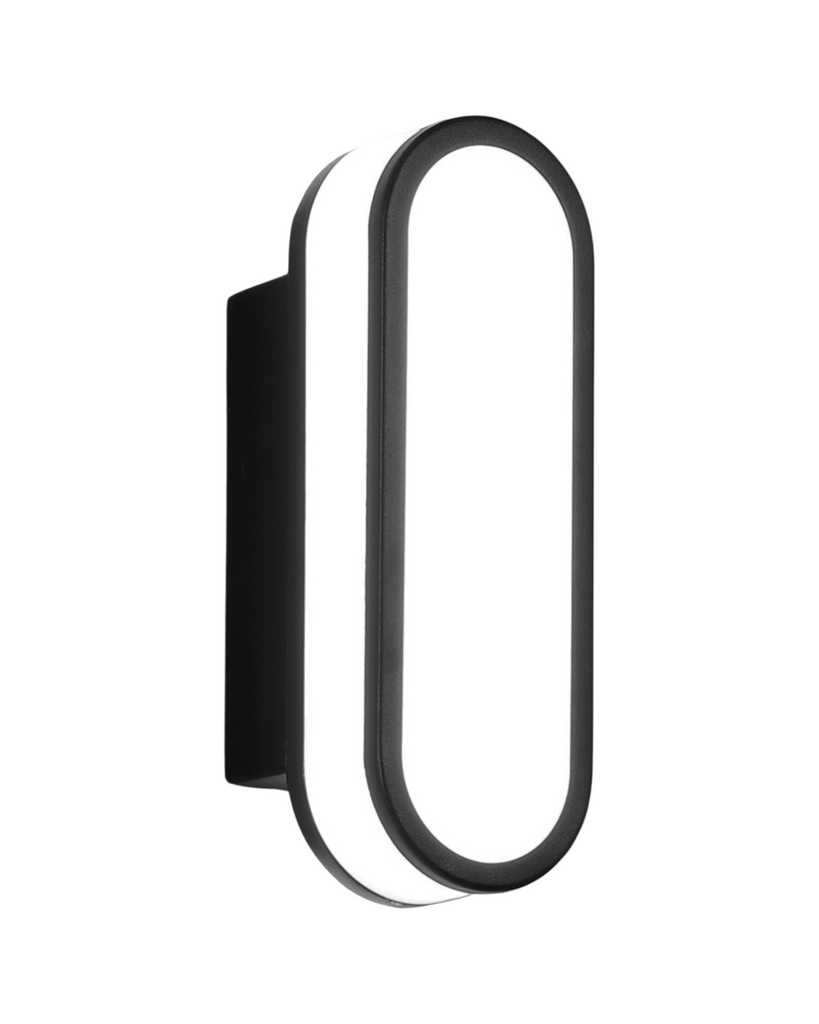 LAMPARA DE PARED EXTERIOR NEGRA LED 10W 3K