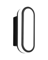LAMPARA DE PARED EXTERIOR NEGRA LED 10W 3K