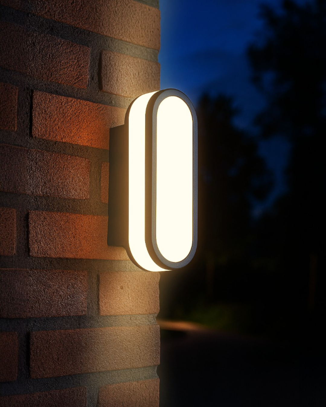 LAMPARA DE PARED EXTERIOR NEGRA LED 10W 3K