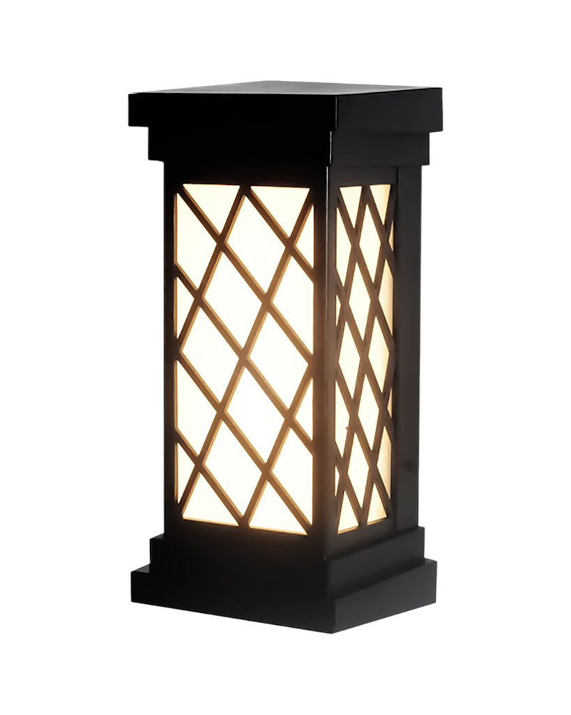 LAMPARA DE PARED EXTERIOR NEGRA LED 24W 30K