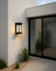 LAMPARA DE PARED EXTERIOR NEGRA LED 24W 30K
