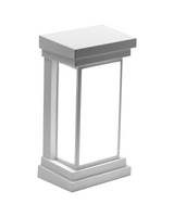 LAMPARA DE PARED EXTERIOR BLANCA LED 24W